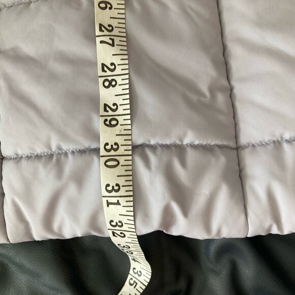 Below Zero Anorak Jacket Womens Gray Winter Coat Quilted Full Zip Hooded Sz PL - Picture 7 of 11